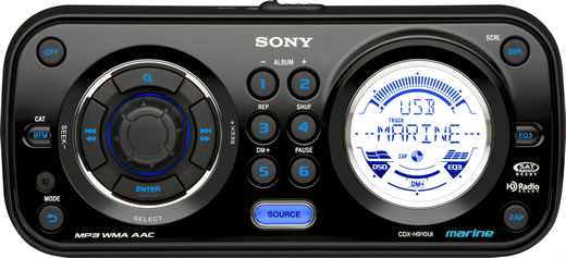 Sony lanza sus primeros estéreos marinos con soporte para iPod